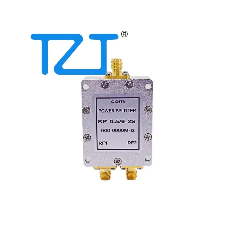 TZT SP-0.5/6-2S 500-6000MHz Microstrip 2-Way Power Splitter RF Power Divider for GPS Satellite Signal