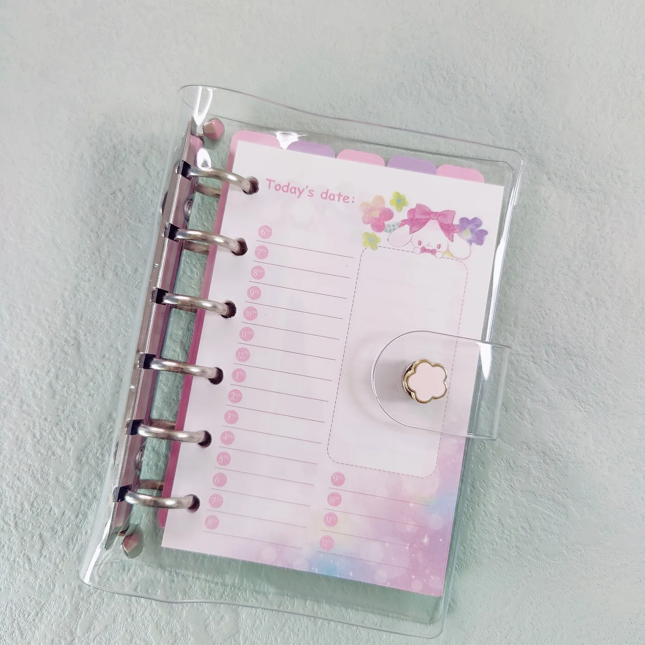 A7 Loose Leaf Notebook Refill Spiral Binder Inner Page Weekly Monthly To Do Line Dot Grid Inside Paper Stationery