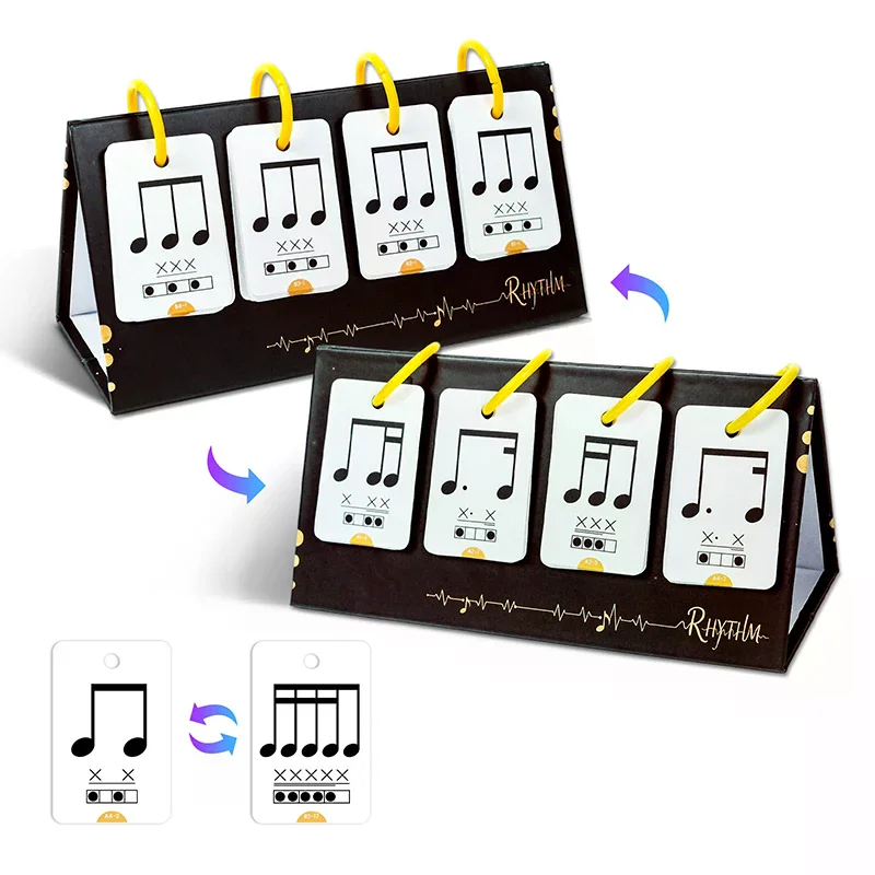 72pcs Music Enlightenment Learning Instrument Cognition Educational Tabletop Education Flashcards High Quality