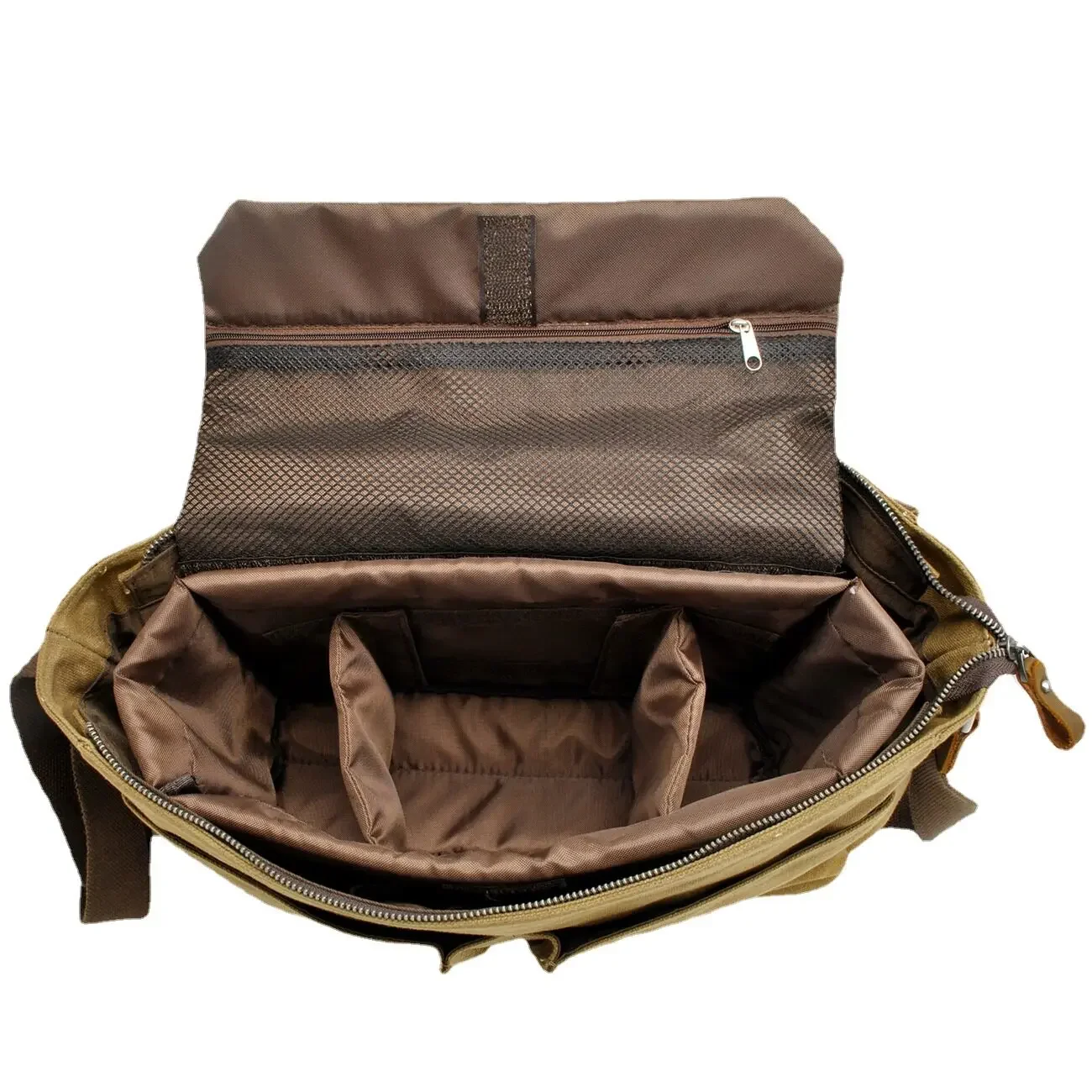 Retro waterproof casual oil wax canvas computer messenger bag