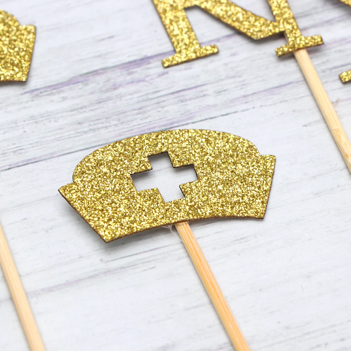 

24 Pcs Cupcake Nurse Cupcake Decor Picks Cake Decorations Birthday Party Supplies Nursing School Design Dessert Toppers