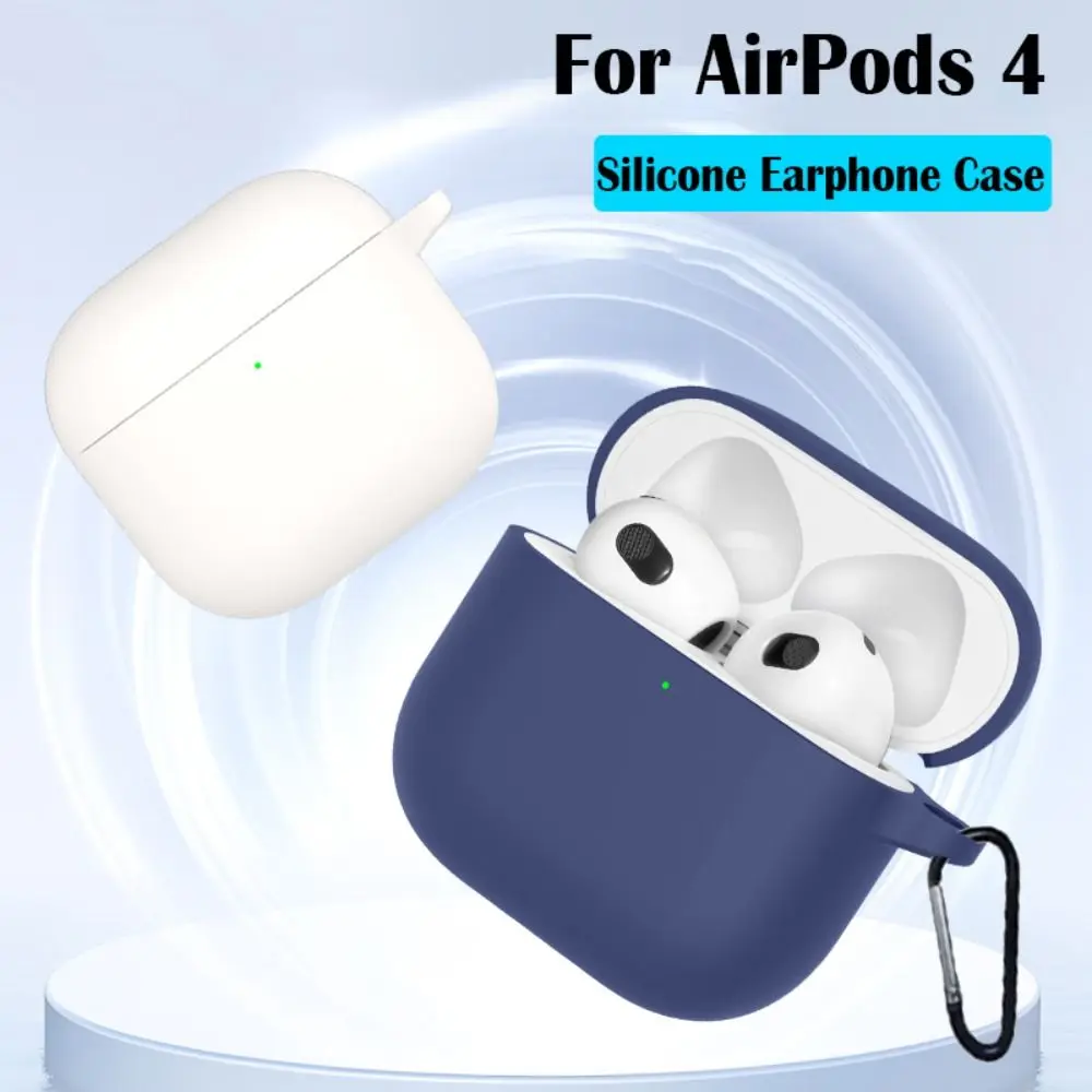 Silicone Earphone Case Anti Drop Dustproof Earbuds Accessories Anti Scratch Colorful for AirPods 4 2024