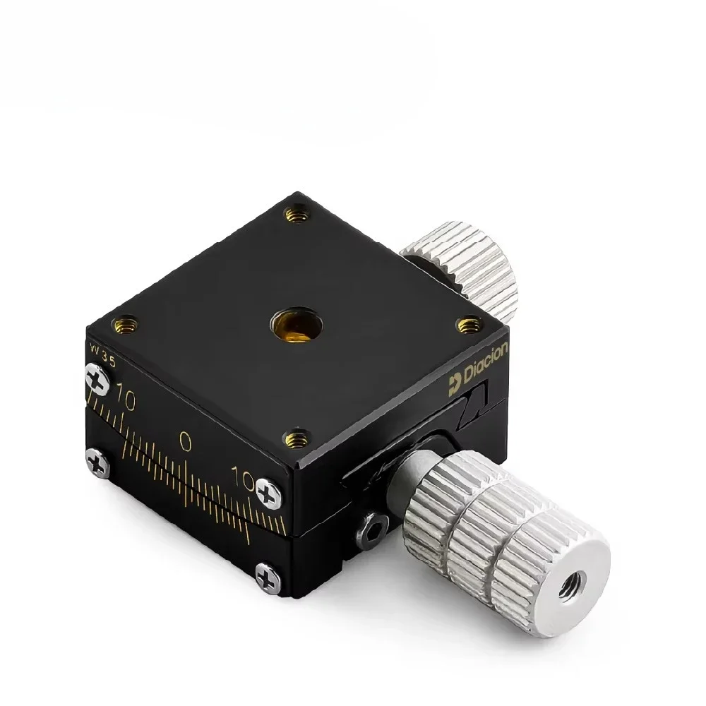 GTX25-35 TX-axis Dovetail Worm Gear Feed High Load Capacity Optical Adjustment Manual Goniometer Linear Guide Blocks