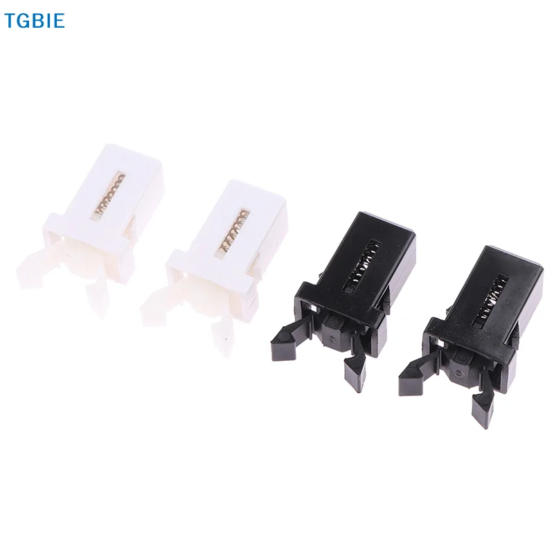 [TL]10pcs Trash Can Plastic Lock Self-Locking Switch Replacement Catch Compatible Touch Lid Bin Latch Black White Repair Clip