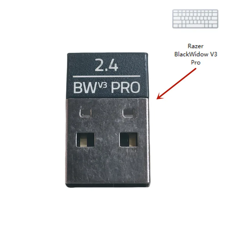 محول استقبال دونجل USB للوحة المفاتيح الميكانيكية اللاسلكية Razer BlackWidow V3 Pro RZ03-03530