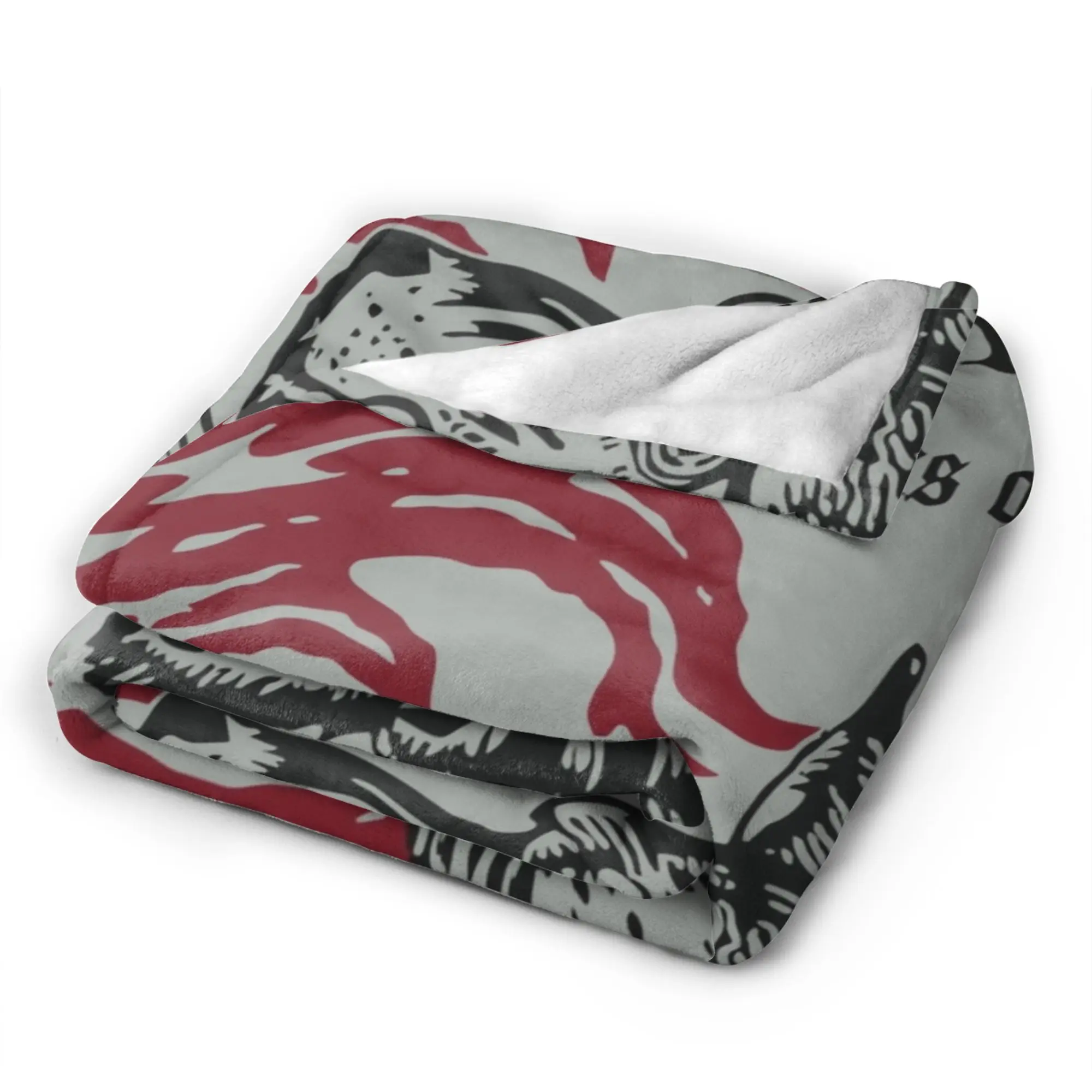 العصب أوقات نعمة الفرقة بطانيات محبوكة مضحك الذئب غامض رمي بطانية السفر الديكور رقيقة المفرش متعددة الوظائف #5