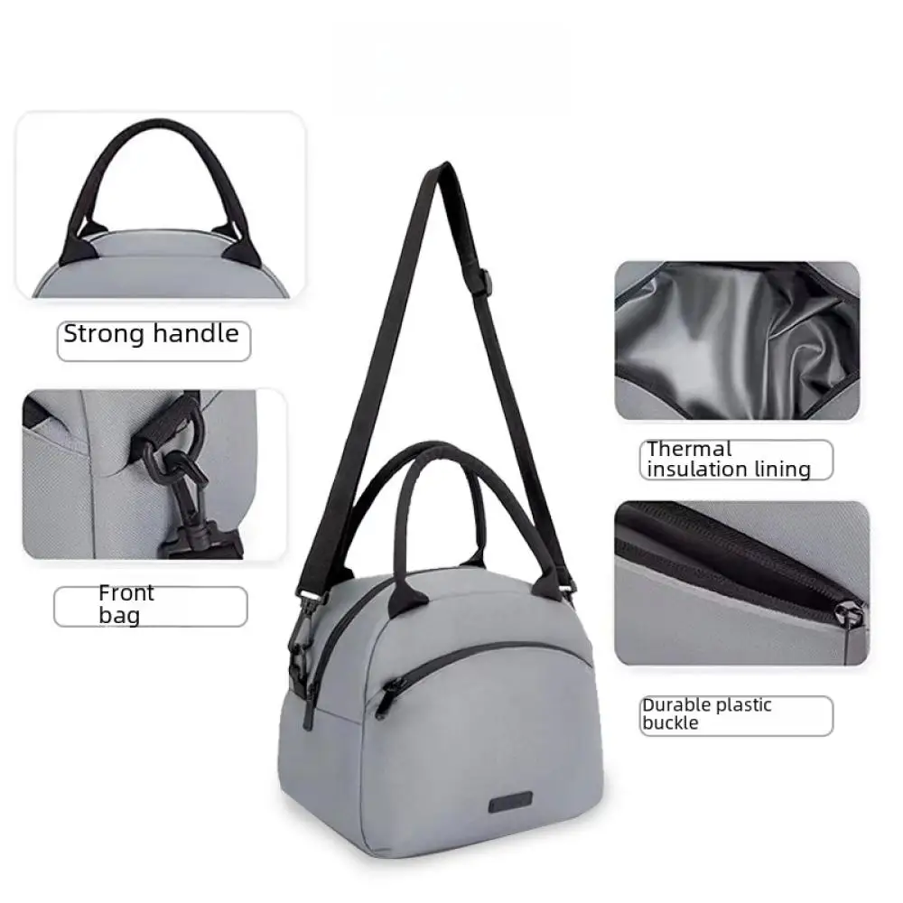 Modern Portable Shoulder Crossbody Insulated Lunch Bag Seafood Fruit Cooler Box Thermal Lunch Box Brand