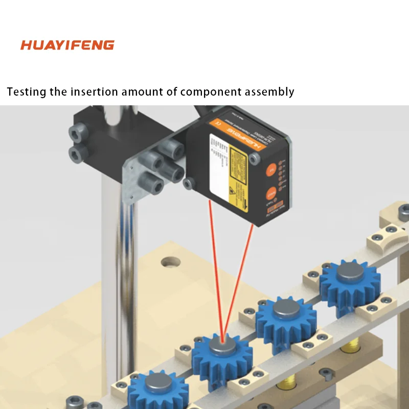 30mm  RS422/RS485 Communication IP65 High Precision Displacement Sensor HLM Series