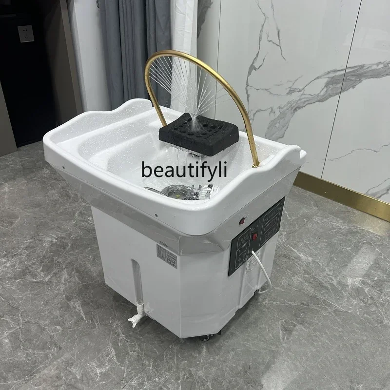 Basin Beauty Salon Dedicated Ear Cleaning Hair Care Head Treatment Shop with Water Circulation Fumigation Head Treatment Bed