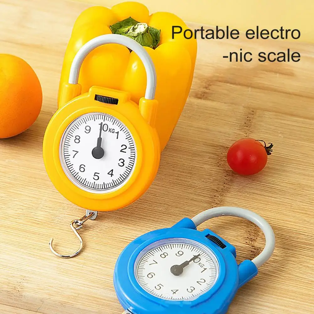 Hanging Scale Portable Hanging Digital Scale with Metal Hook High Precision Kitchen Food Weight Measuring Device 10kg Capacity