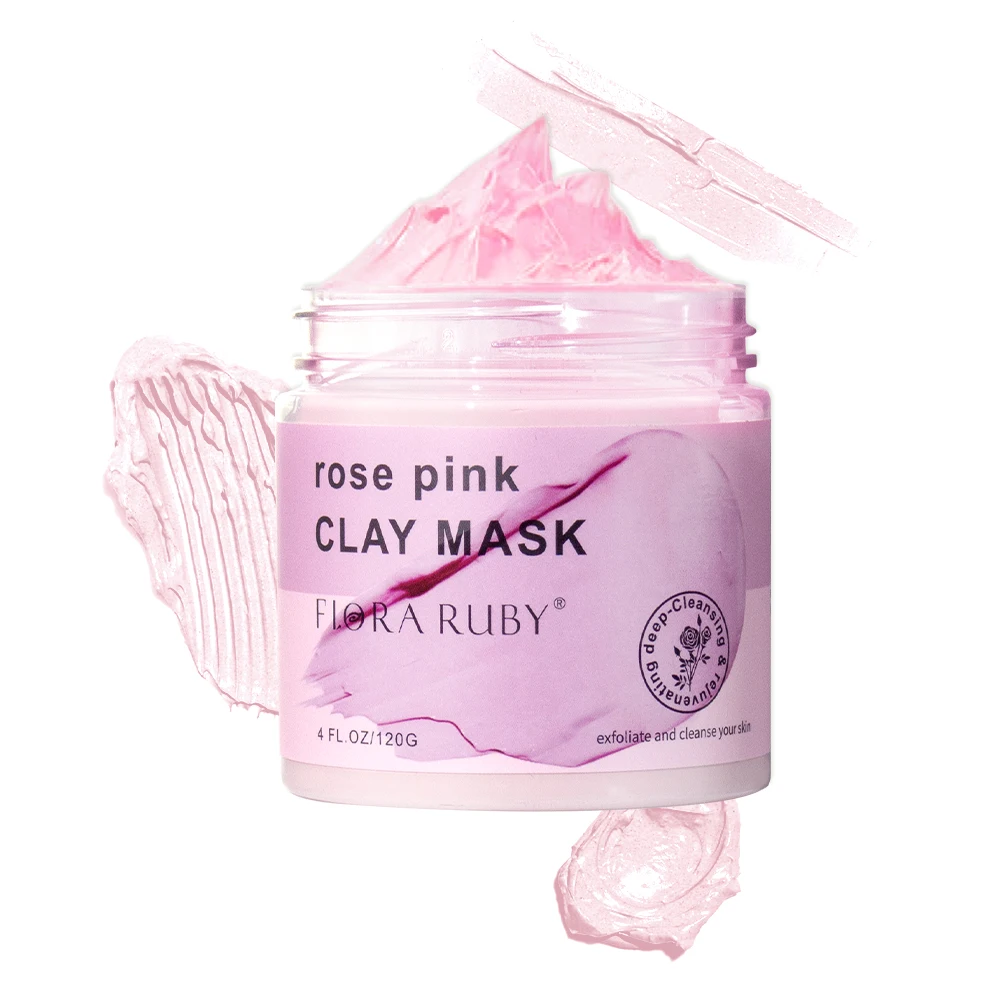 

Cleaning Facial Mask-Rose Mud Mask Moisturizing Mud Film Skin Care Face Masks Skincare Deep Cleansing Mud Mask 4 FL.OZ/120 G