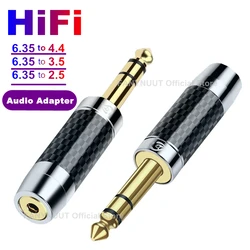 ジャック3.5-6.35/3.5/2.5mmジャック,ステレオオーディオアダプター,4.4mm〜6.5mm