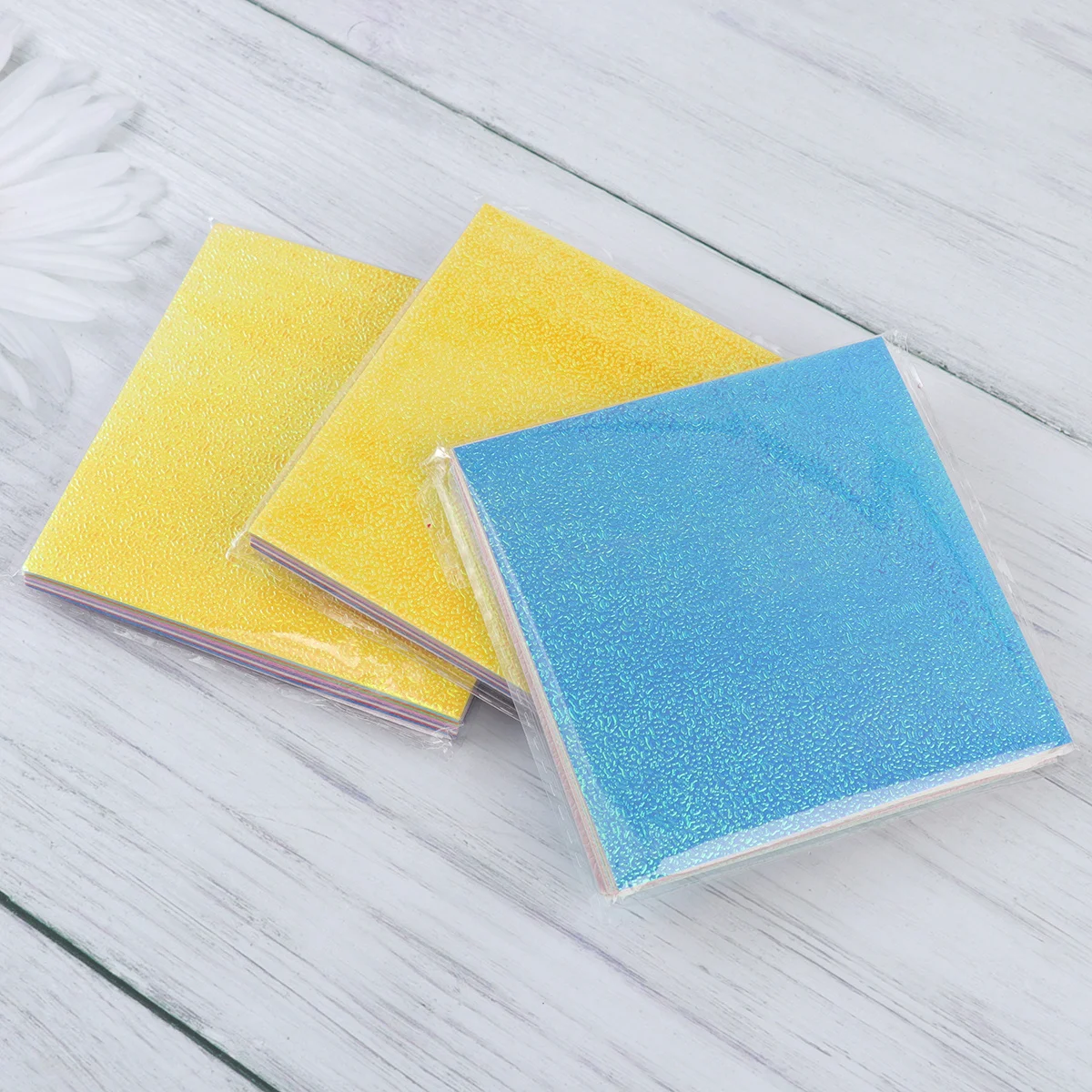 150 peças contas de origami piscantes 10x10cm papel brilhante diy para cartões artesanais menus memorandos publicidade artesanato papel artesanal