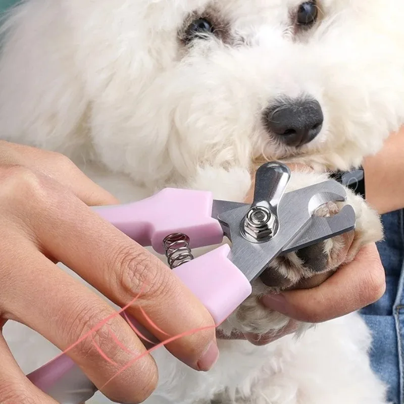 Pet Nail Clippers for Small Medium Dogs Cats, Portable Pet Nail Cutter Trimmer, Professional Pet Grooming Cleaning Supplies