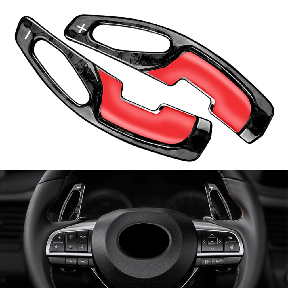 

Auto Steering Wheel Paddle Shifter Extension For Lexus ES GS RX GX LX LM Forged Carbon Fiber Car Accessories