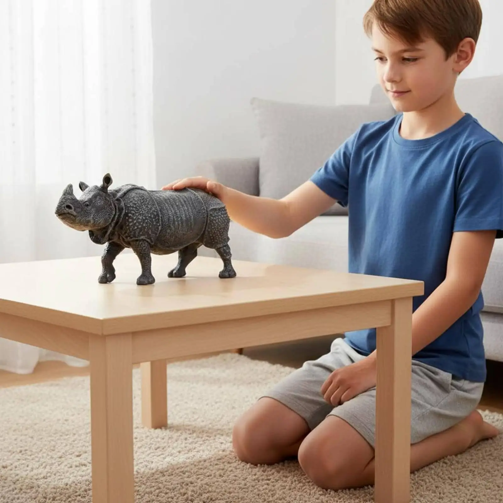 Educational Children’s Fabric Toy Realistic Animal Plastic Figure Learning Play Toy for Kids Sensory Activities