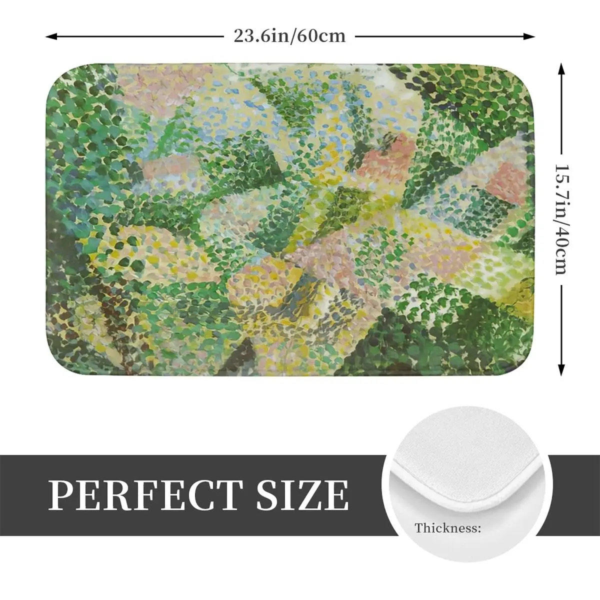 Salvador Dali UNTITLED LANDSCAPE NEAR MADRID Anti-slip Doormat Durable Carpet Rug for Kitchen Entrance Home Room Footpad Mats