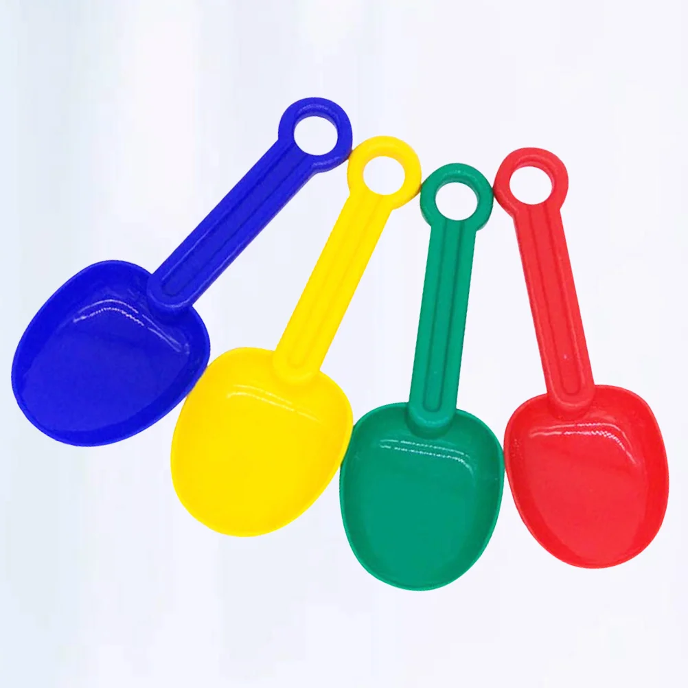 Ensemble de pelles à sable pour enfants, 4 pièces, jeux éducatifs de plage en plein air, dragage de sable, couleurs assorties, jouets de plage pour tout-petits