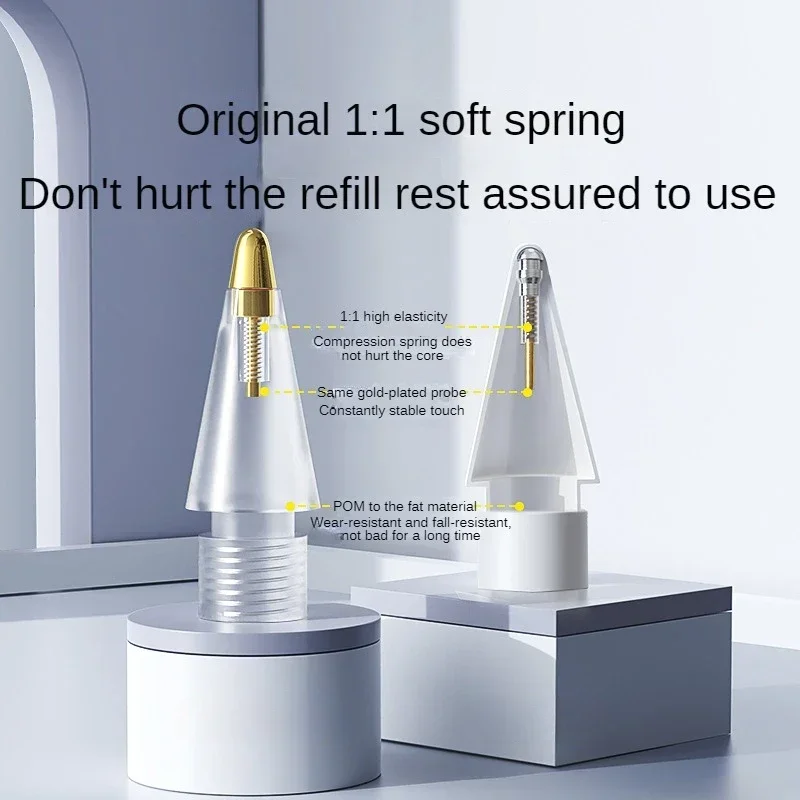 

Сменные наконечники для карандашей Apple Pencil 1/2/3th Apple Pencil Pro 4/6 шт. 2B Мягкие наконечники для iPad Pro Pencil1/2/3 Стилус с тонким наконечником