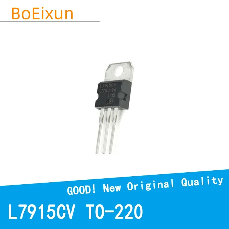 10Pcs/Lot L7915CV L7915 L7915C 1.5A/15V MOS FET TO-220 Three-Terminal New Good Quality Chipset