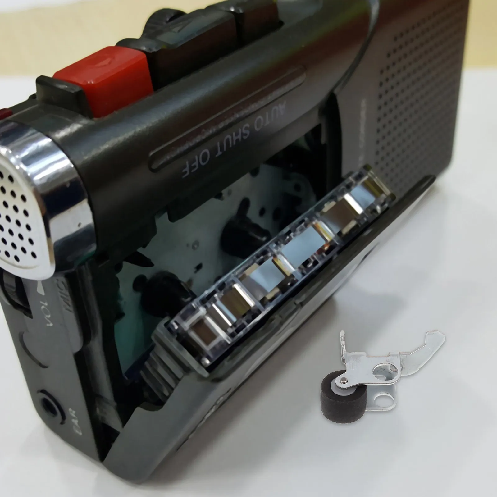 

4Pcs Pinch Roller Bearing Guide Pulley Wheels Replacement for Recorder Cassette Deck Tape Audio Video Repair Maintenance