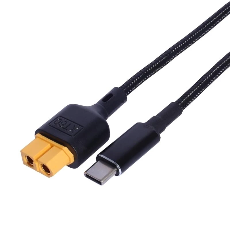 USB C to XT60 Charging Cable Type C to XT60 Female Adapter Cable 100W 5A for Drones Model Energy Storage Power Outdoor