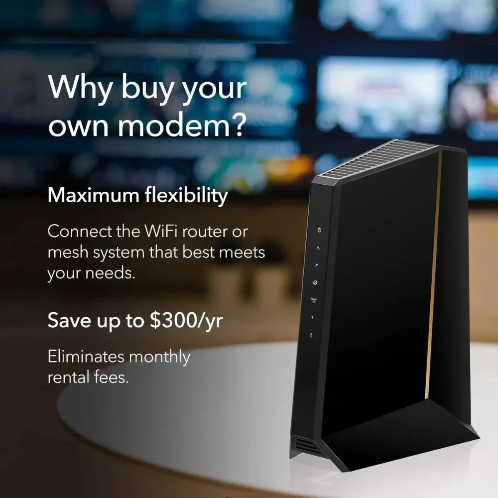 Garden New DOCSIS 3.1 Mid/high-Split Cable Modem (CM3000-1AZNAS) - Cable Plans up to 2.5Gbps-Modems