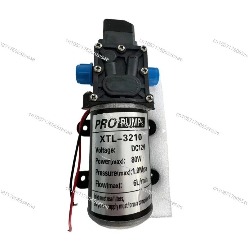 PRO PUMPS XTL-3210 DC12V DC24V 80W 1.0MPa 6L/min 100W 8L/MIN  Miniature High Pressure Diaphragm Pump with Pressure Switch