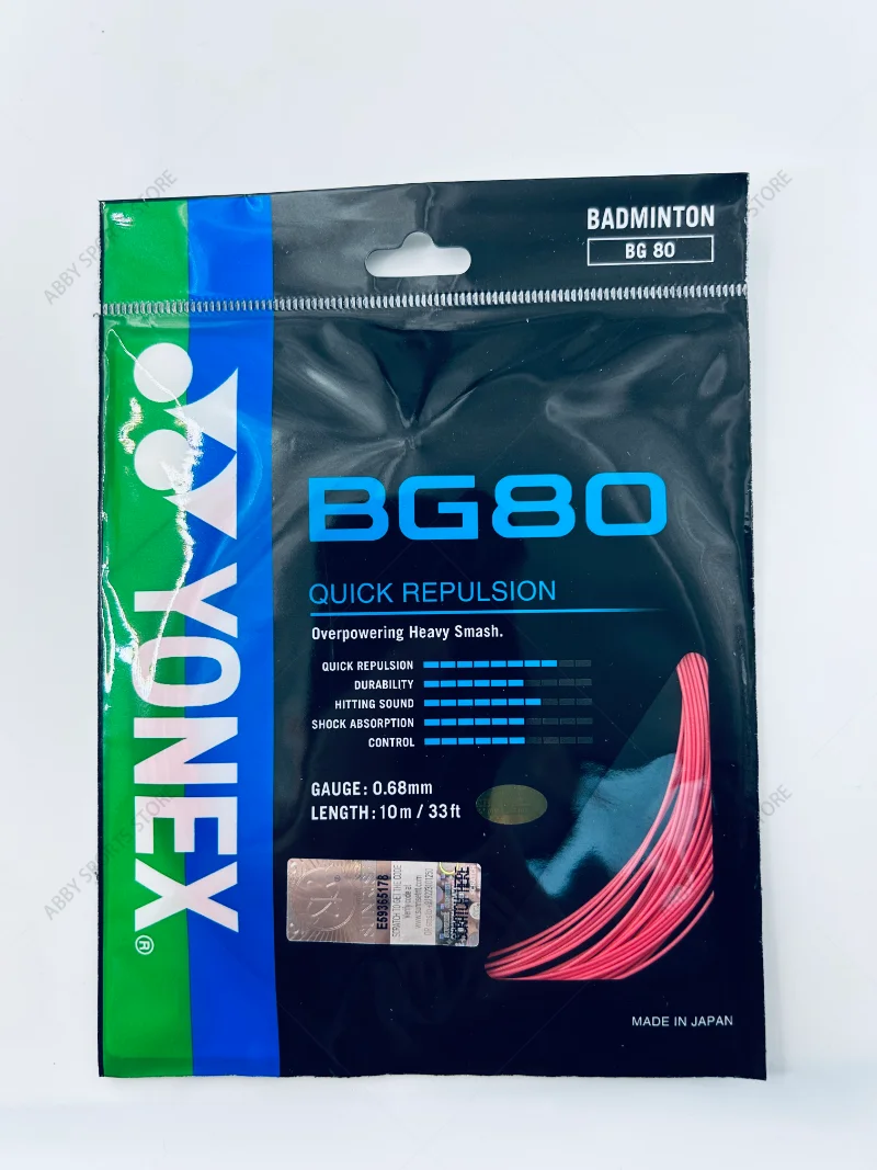 YONEX New Badminton Racket String YY BG80 High Quality String High Elastic and Durable Network String