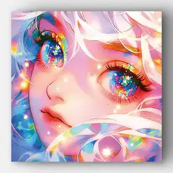 FOREVER YOUNG DIY Diamond Painting Glitter Girls Full Square Band AB Crystal Diamond Cute Crafts Diamond Home Decor Gift New