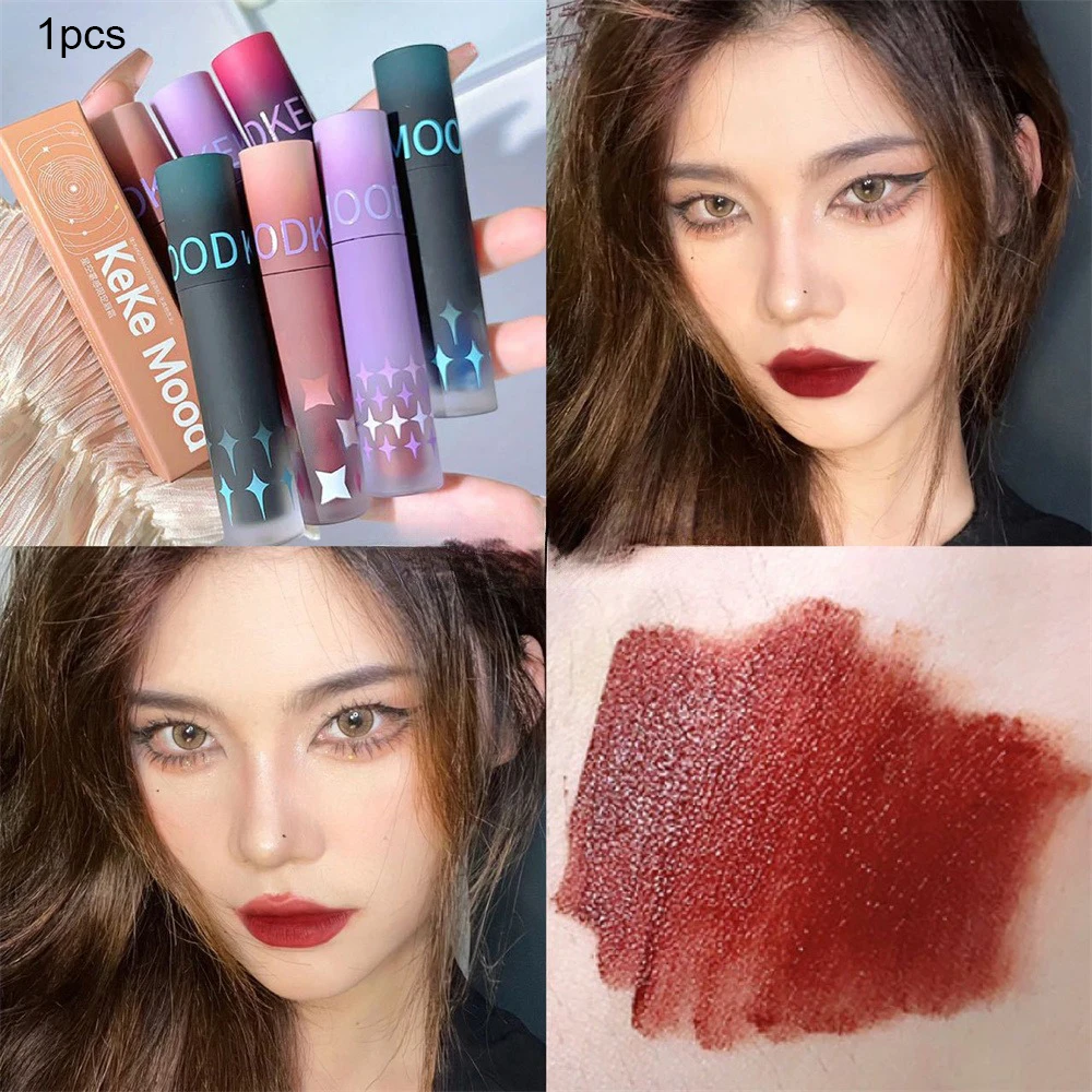 8 Colors Matte Lipstick Waterproof Long Lasting Sexy Purple Black Green Nude Velvet Lipsticks Cosplay Lips Makeup Cosmetics