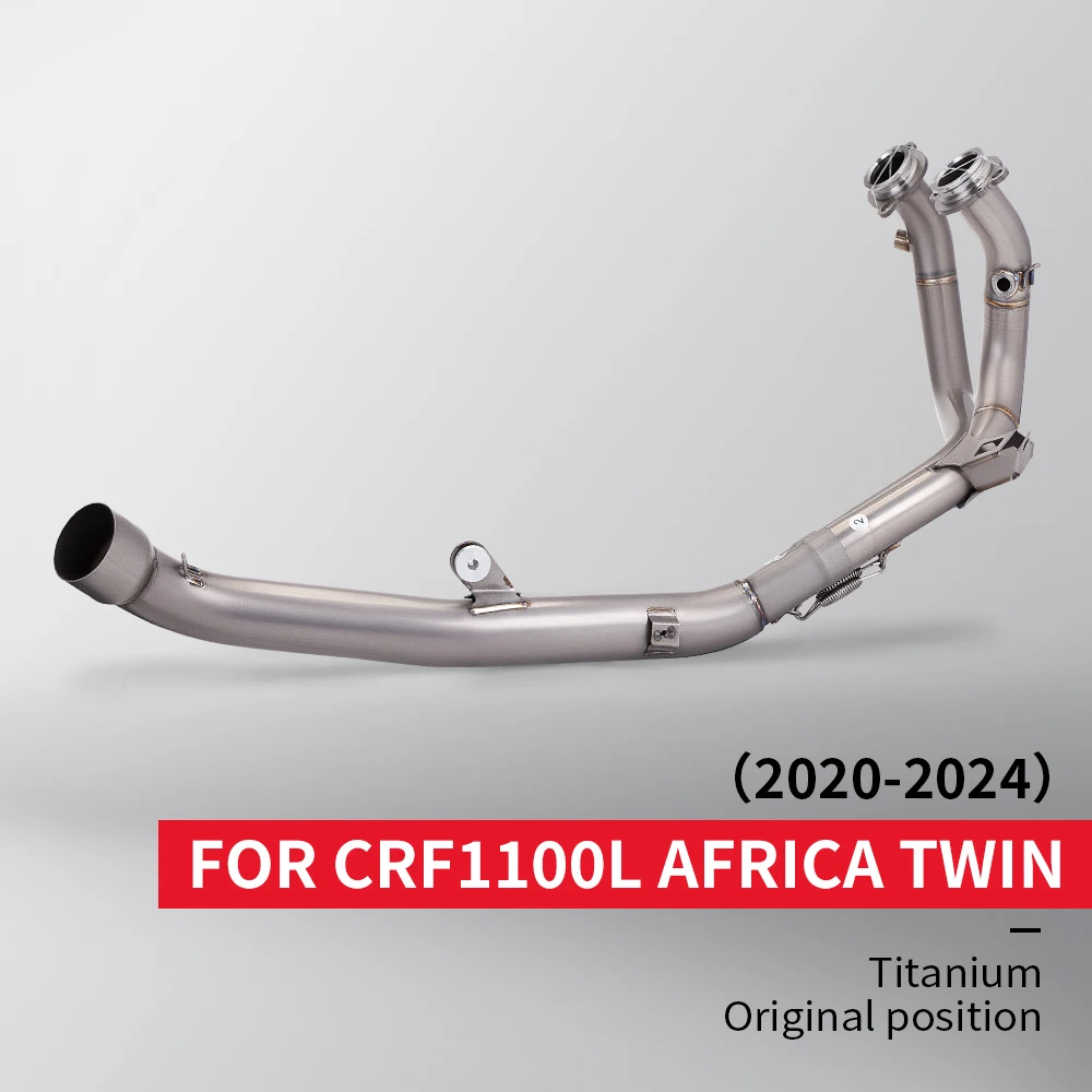 

For CRF1100L Africa Twin Adventure 1100 CRF1100 2020 - 2025 Motorcycle Titanium Exhaust Front Link Pipe Connec Original Muffler