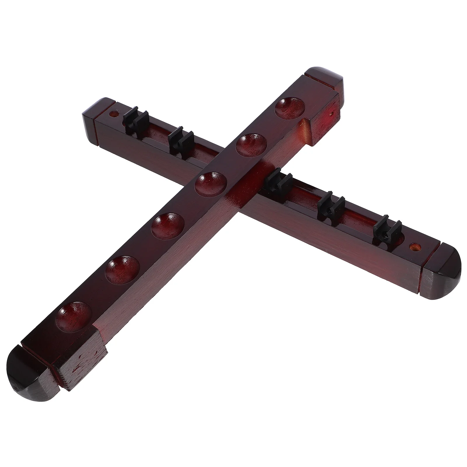 

1 set Pool Cue Rack Billiard Stick Holder Wall Mount 6 Holes Red Storage Display Shelf For Cues Accessories Gaming Room