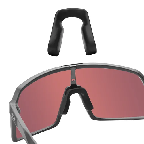 Imagen 2 del producto Almohadillas nasales negras de repuesto de goma de silicona E.O.S para Oakley Sutro OO9406, marco Uniro Asian Fit OO9406A, múltiples opciones