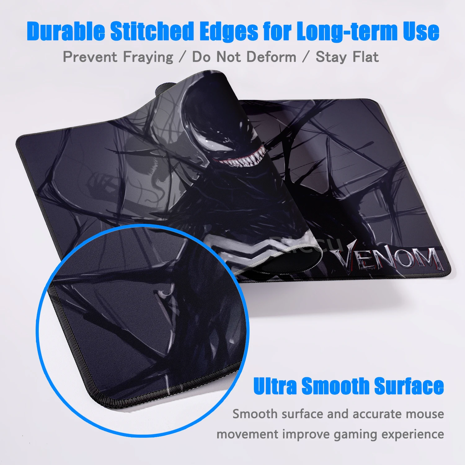 Marvel Mouse Venom Pad Gaming Mousepad Laptop Office Desk Accessories XXL Large Computer Gaming Keyboard Mousemat PC Cabinet Rug