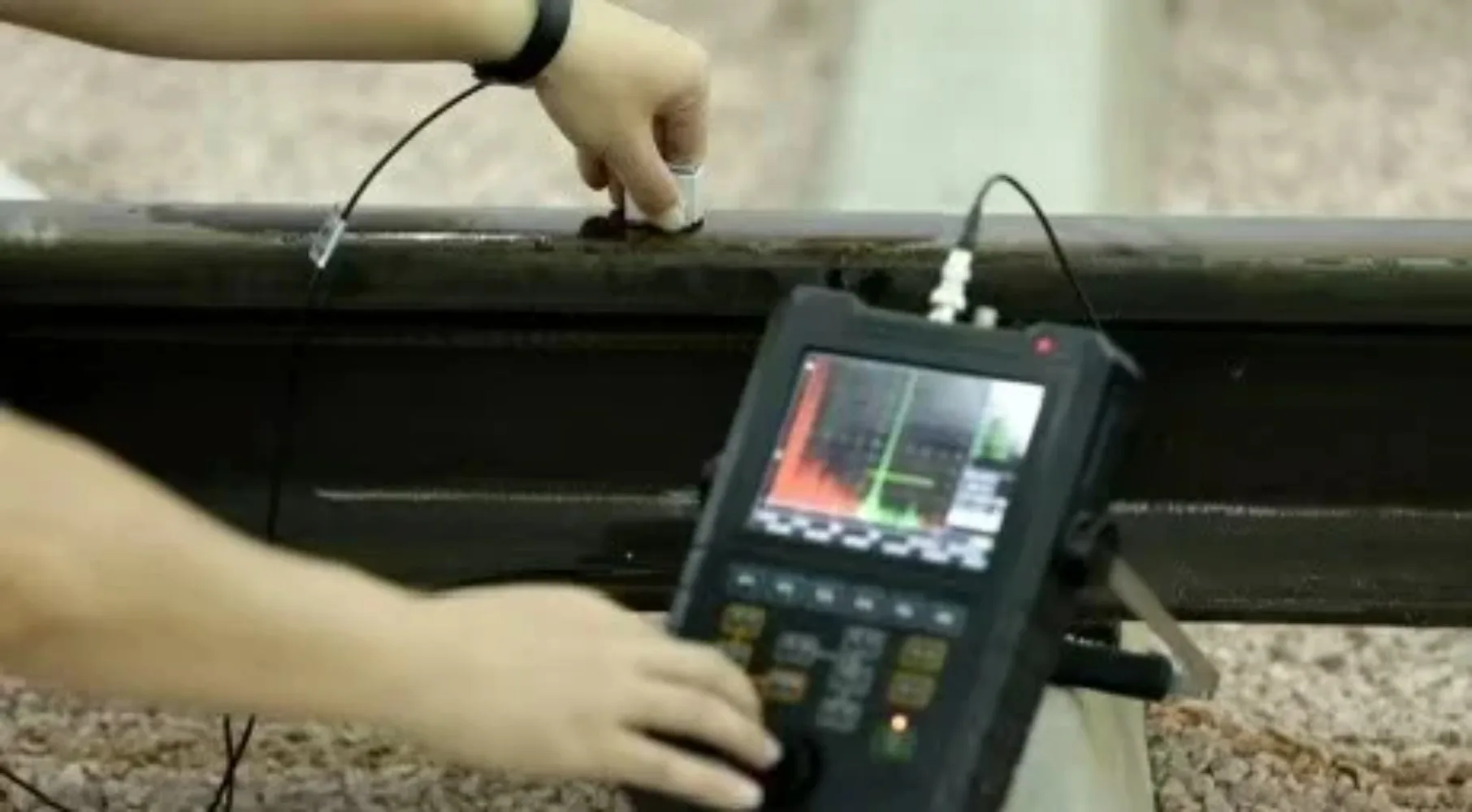 Railway Detection With Rail Welding-seam Purposed Tandem Scanner Digital Ultrasonic Flaw Detector