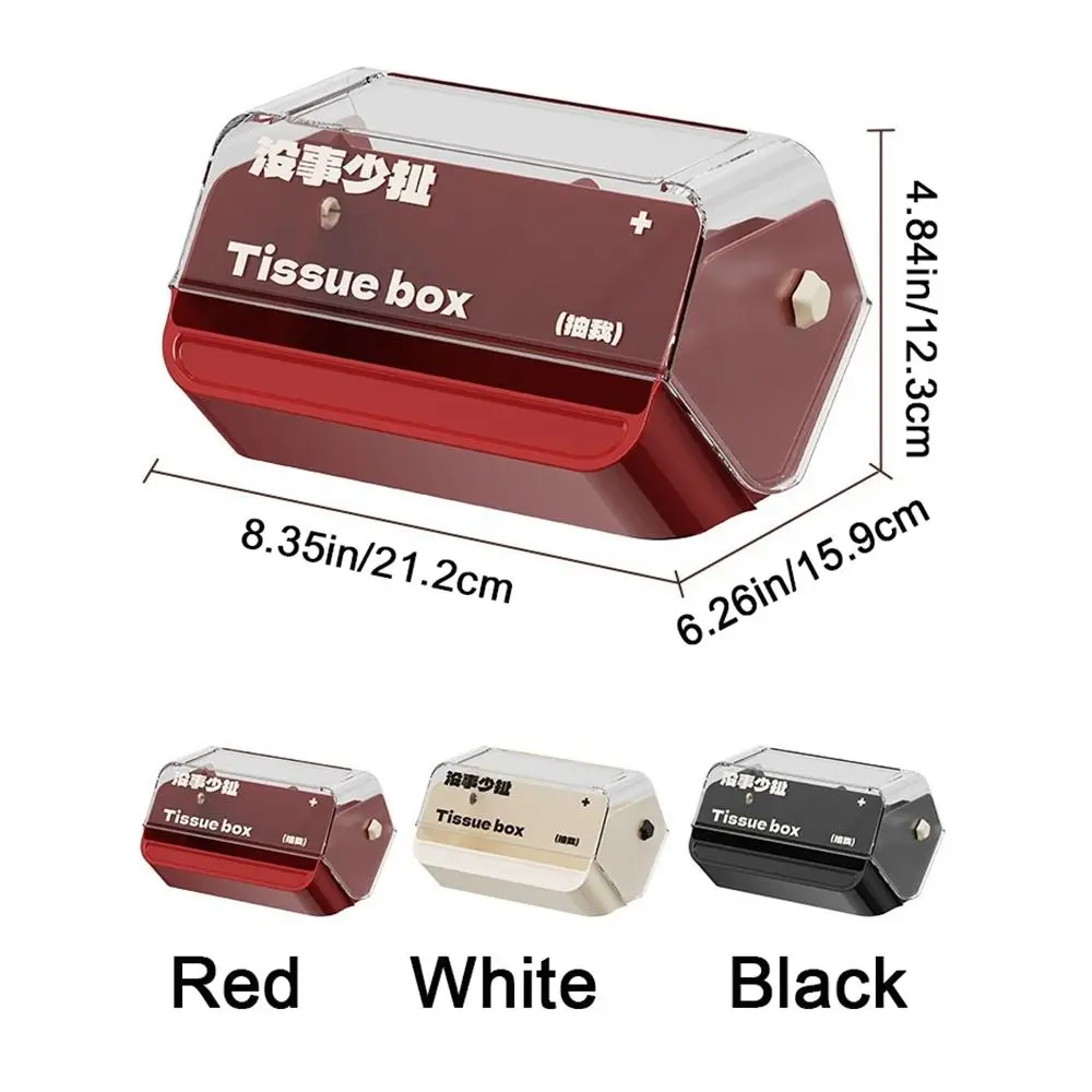 Durable Plastic Tissue Box Funny Anti Slip Tissue Case Cover Decorative Paper Storage Organizer Kitchen Supplies