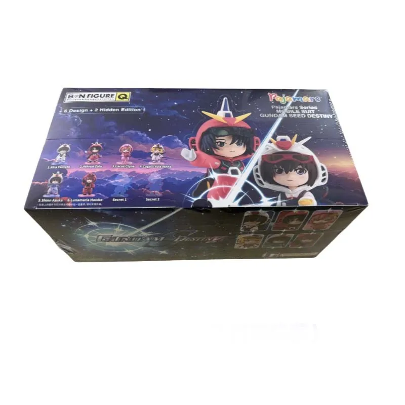 Bandai gundam semente gacha caixa cega anime figura gundam piloto sleepwear kira yamato lacus athrun zala figuras de ação brinquedos presente