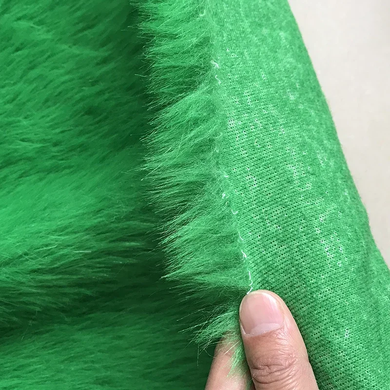 Plush Fabric By Meters for Toys Upholstery Clothes Props Diy Sewing Plain Fur Decorative Cloth Soft Warm Comfortable Pink Green