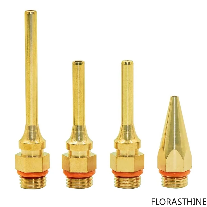 4 Pack Power Fine Tip Glue Guncopper Nozzles Set for Hot Glue Guns - Nozzles Copper Kit Full Size Dual Temp Hot Melt Guns