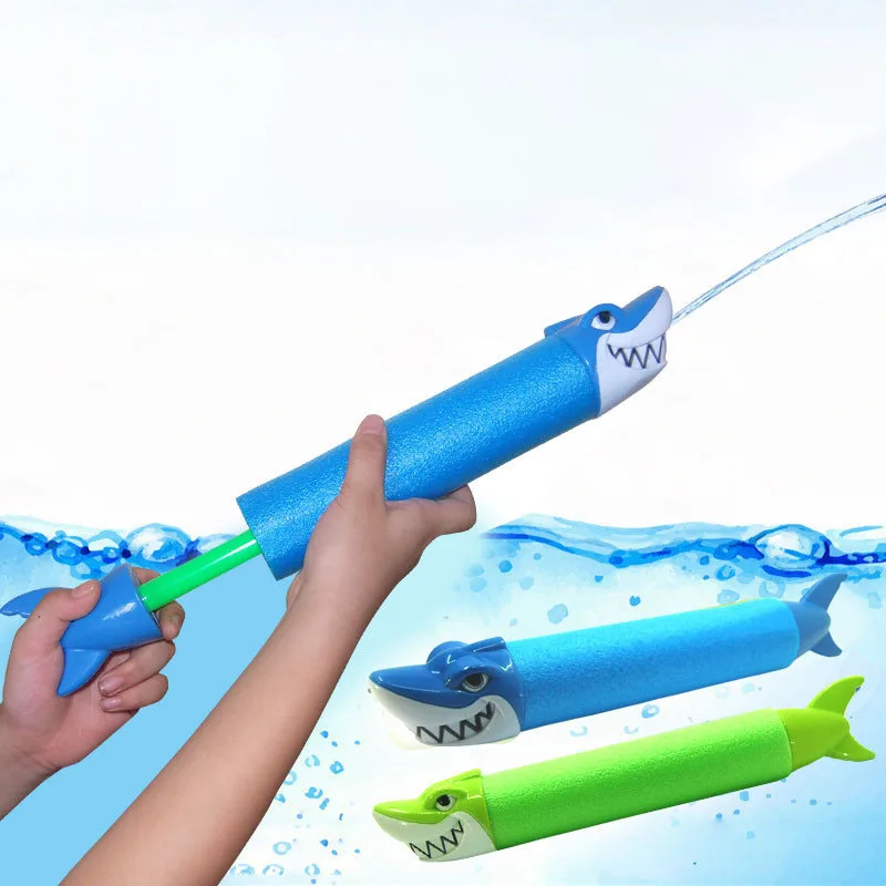 

1Pcs 33cm Fashion Cartoon Summer Outdoor Water Guns Kids Toys Funny Plastic Shark Crocodile Swimming Pool Squirter Toy