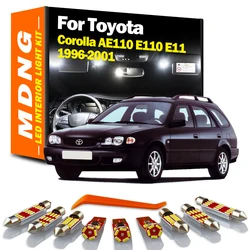 MDNG 9Pcs LED Interior Map Dome Luggage Light Kit For Toyota Corolla AE110 E110 E11 1996 - 1998 1999 2000 2001 Car Accessories