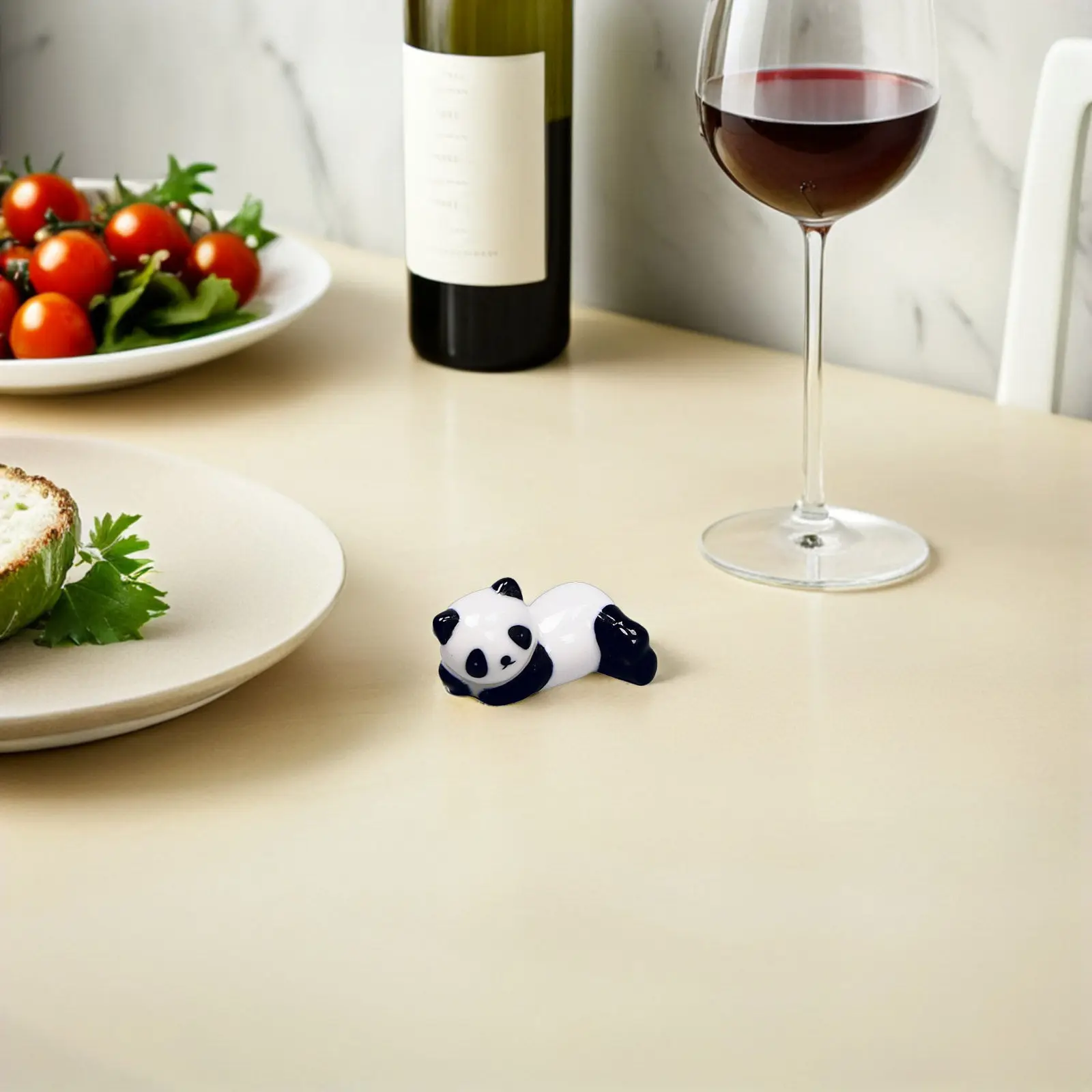 6Pcs Mini Ceramic Panda Chopsticks Rest Holder Stand Creative Chopstick Support Decorative Tableware Banquet Chopsticks Stand