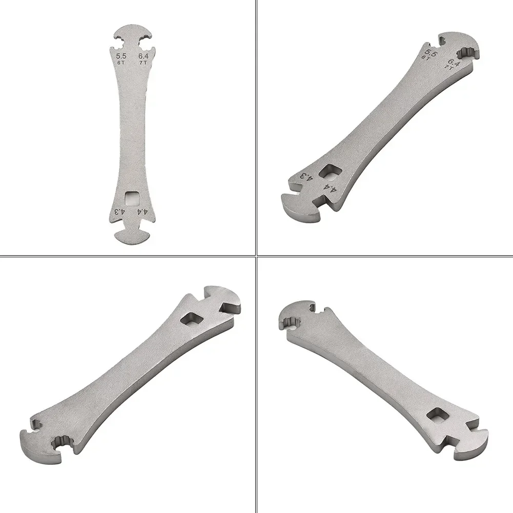 Wrench Bicycle Wrench Outdoor Cycling Durable Tools 1pc 4.3/4.4/5.5/6.4 Bicycle Spoke Wrench Silver For-Shimano Mavic Brand New