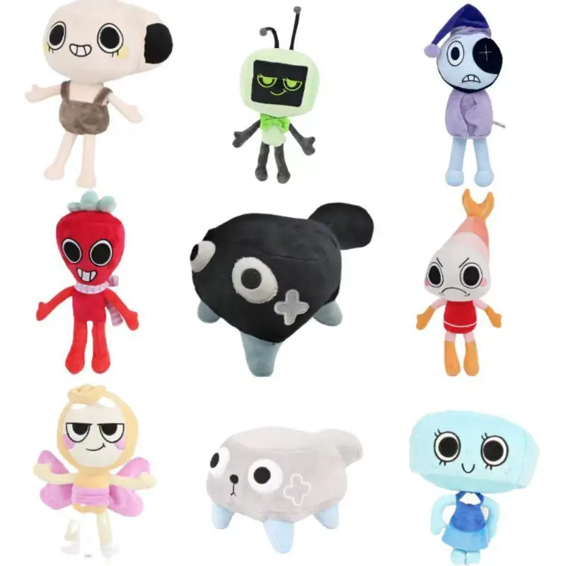 Dandys World Shrimp Vee Goob Pebble Shrimpo Tisha Glisten Shelly Hoob Astroes Doll Dandys World Plushies Dandys World Plush Toy