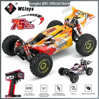 WLtoys 144010 144016 75km/h 2.4G RC Car Brushless 4WD Electric High Speed ​​Off-Road Remote Control Drift Car Toys for Children Racing Car