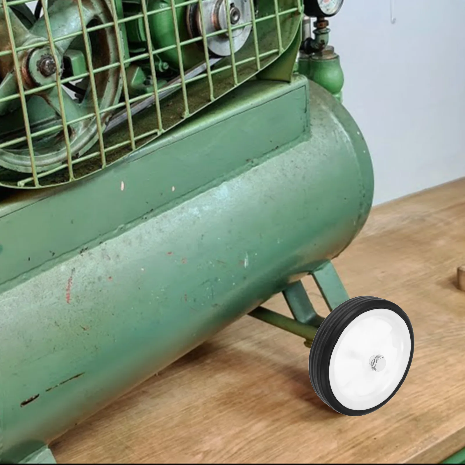 

2pcs Air Compressor Wheel Replacement Parts 6 Inch Caster Roller Efficient Practical Versatile Mobility Enhancement Air Tool