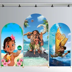 Arch Moana Ocean Exploration Background Birthday Party Backdrop Polyester Arch Banner Photography Props