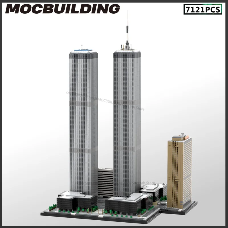 

Строительный блок Skylines MOC в масштабе 1:800, комплексная архитектура, модель уличного вида, игрушки, технологические кирпичи, подарки