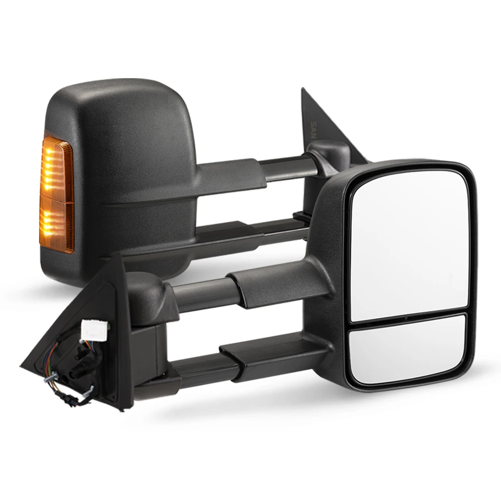 Trailer RV 4x4 4WD Car Extendable Towing Mirrors For Nissan Patrol Y62 2013-ON